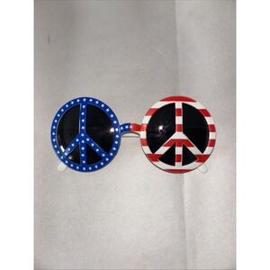 Peace Hippie Americ Sun Glasses American Flag Sunglasses‎ Novelty   3560